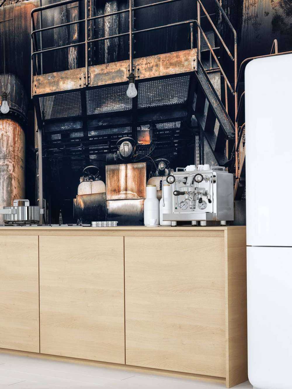 Tuyaux dans une ancienne usine