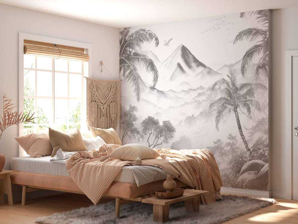 Aube sur l'Île Volcanique