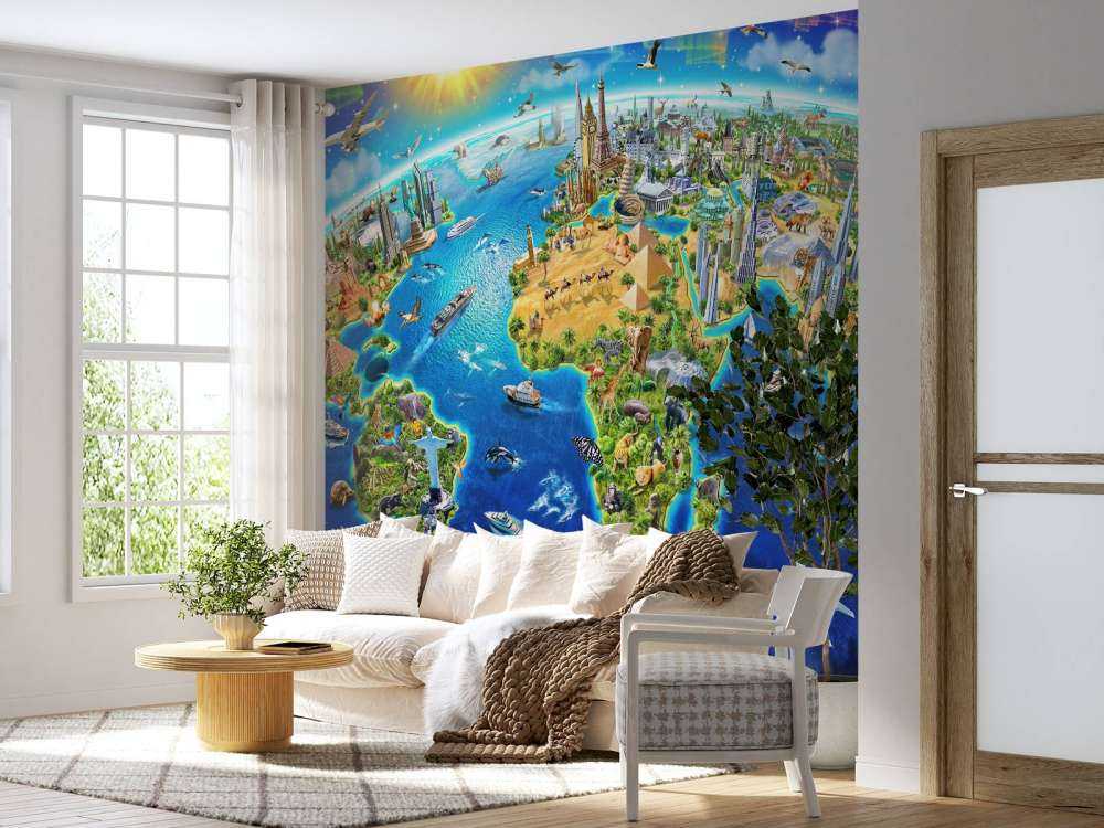 World Landmarks Globe