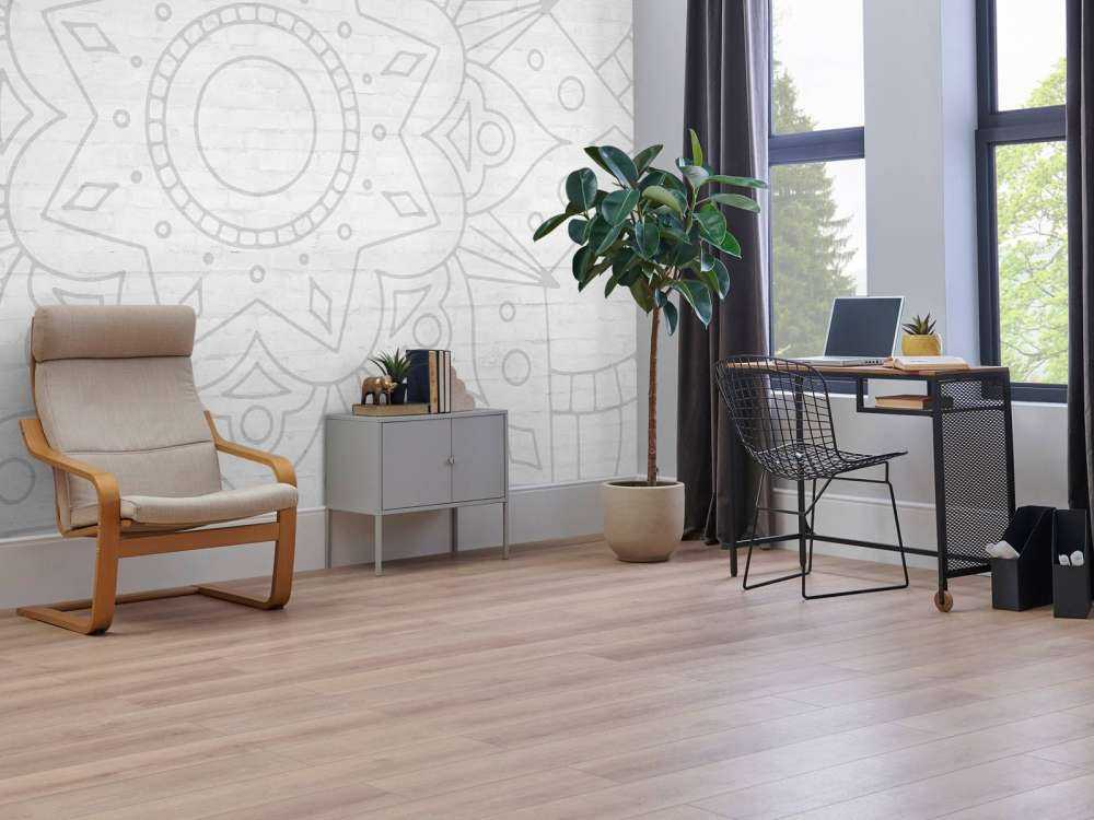 Mandala géométrique gris