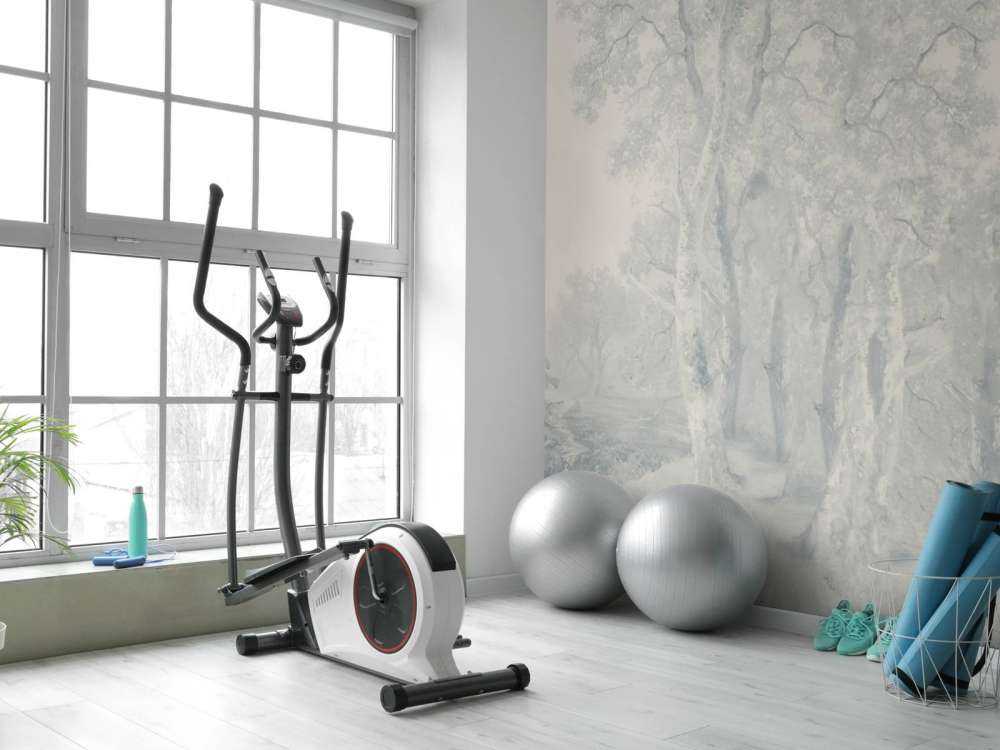 Paysage forestier panorama bleu