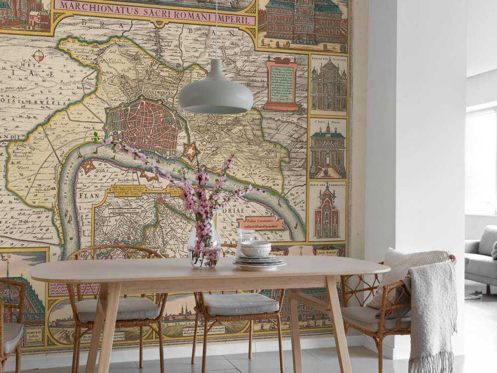 Plan de la ville d'Anvers et de ses environs