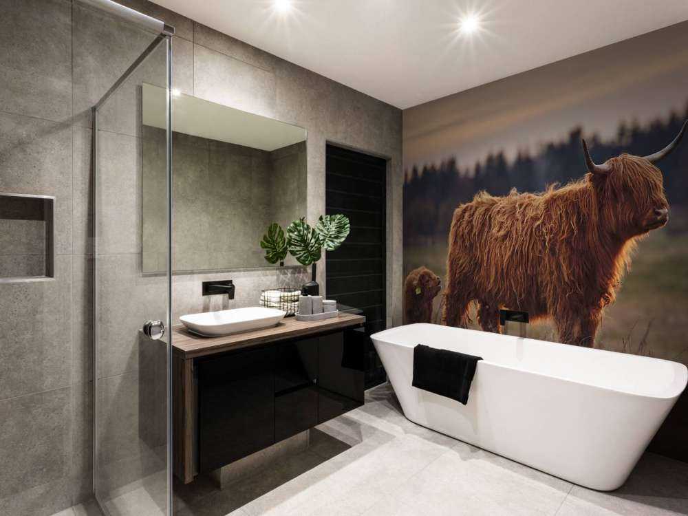 Les Highlands écossais dans la prairie