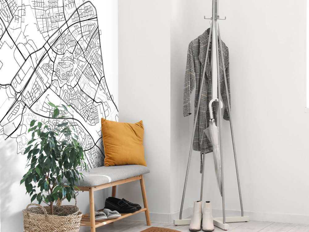 Carte de Zwolle, blanc