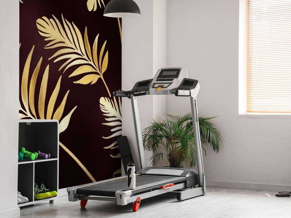 Feuilles dorées sur bronze foncé