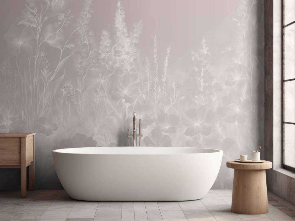 Jardin anglais tendre - rose