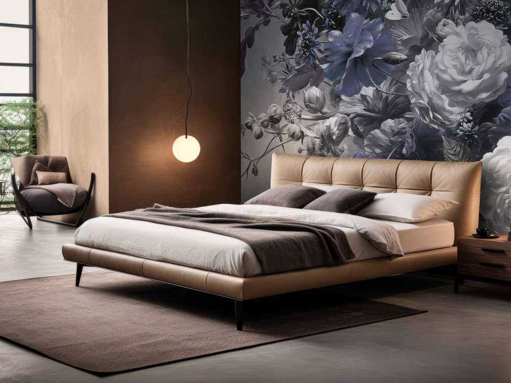 Grand bouquet avec des coquelicots bleus