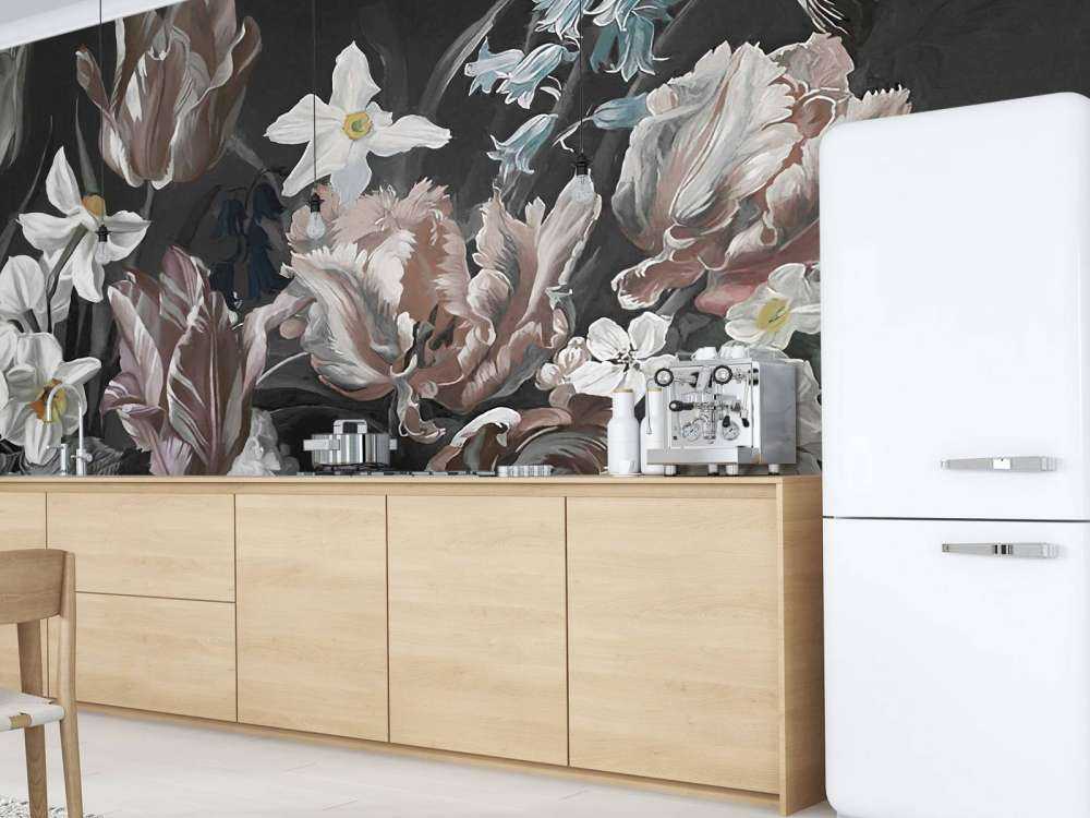 Bouquet avec des pions orange