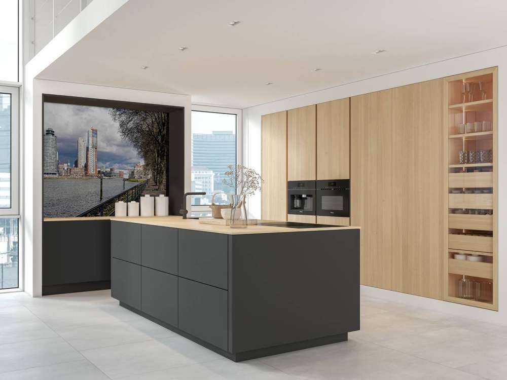 Skyline de Rotterdam depuis le quai