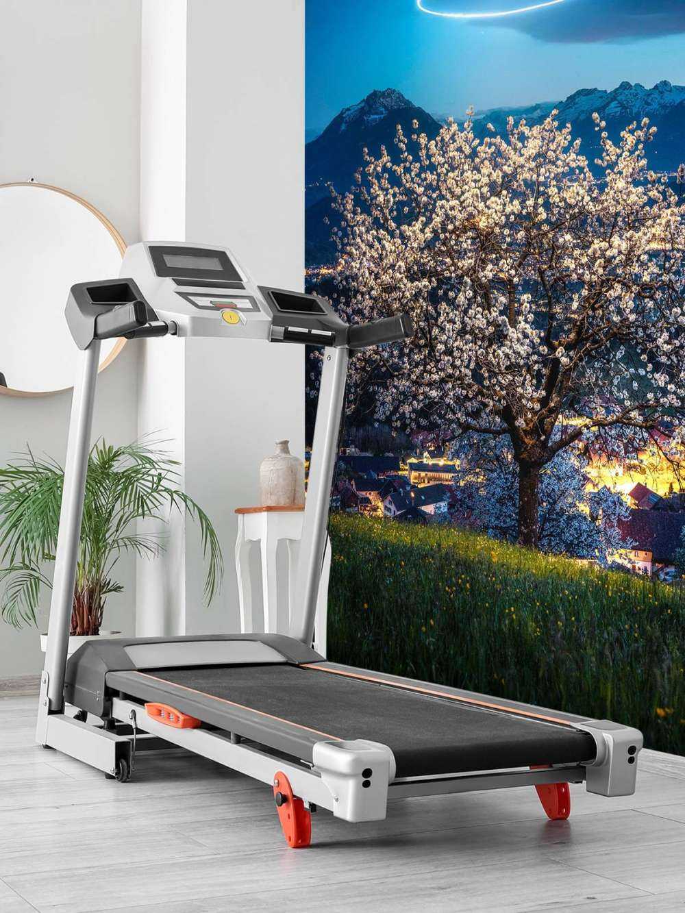 Arbre en fleurs sous la lumière nocturne