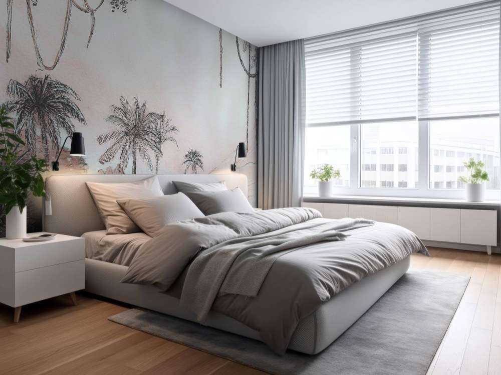 Vallée des palmiers dans la lumière rose