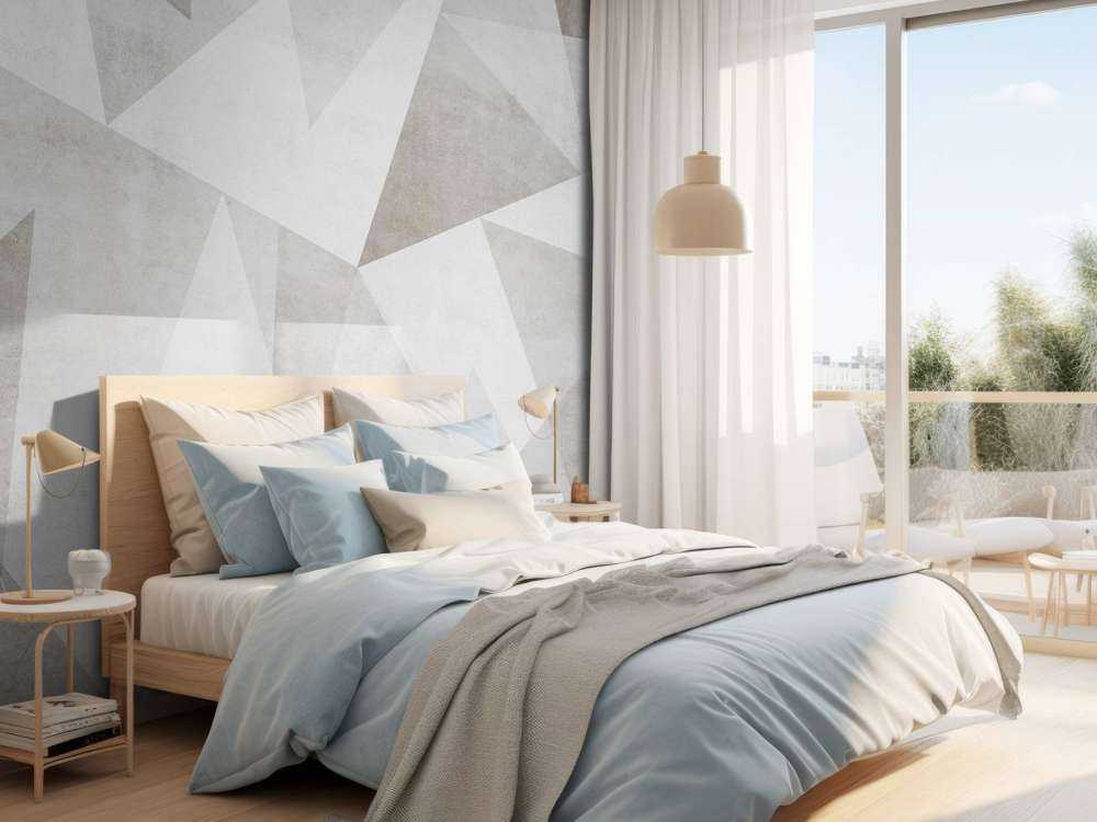 Jeu de lumière géométrique aspect béton