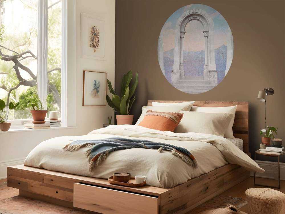 Arcs classiques vers le ciel pastel