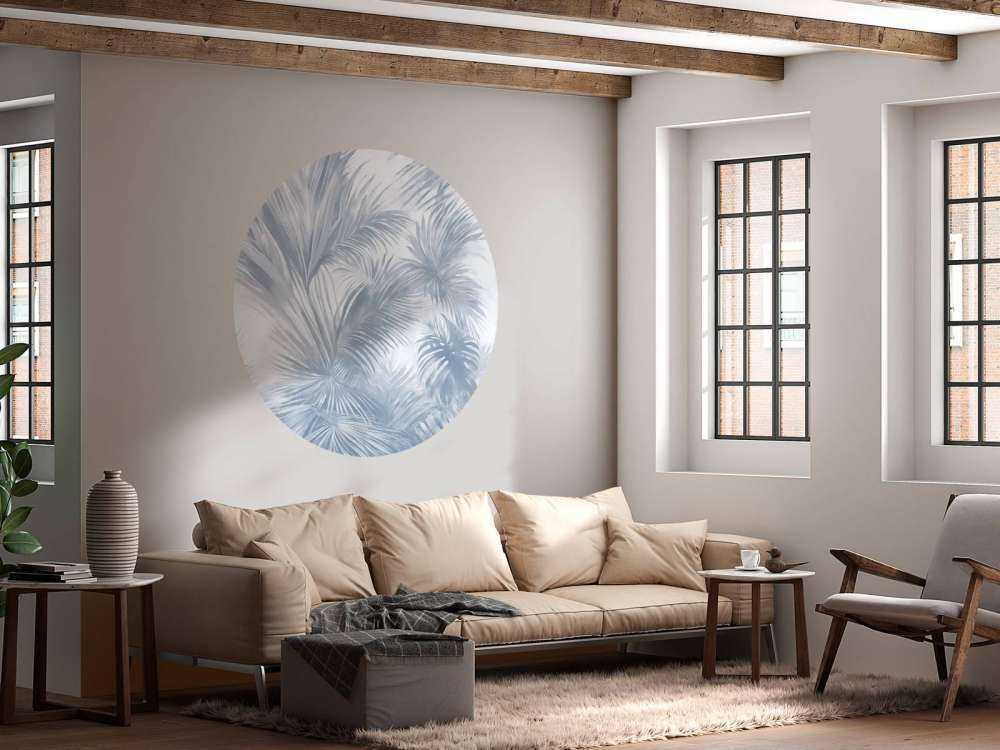 Palm Extravaganza Bleu