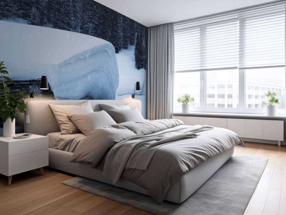 Chalet alpin enneigé dans la tempête d'hiver