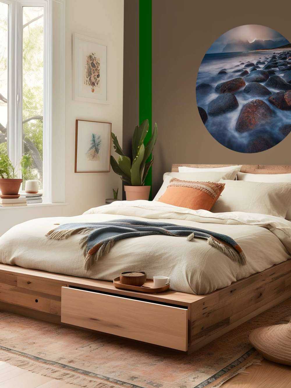 Lumière du soir sur une côte rocheuse accidentée