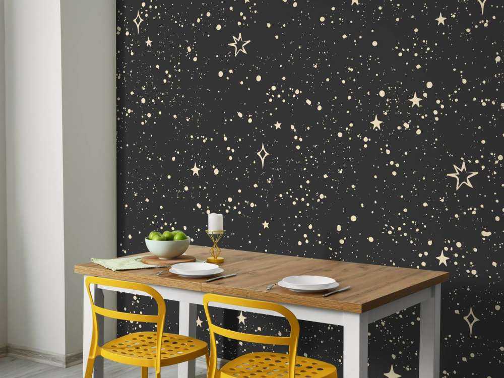 Étoiles scintillantes dans la lumière de la nuit