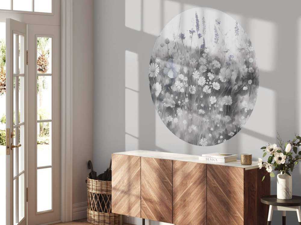 Végétation luxuriante d'été beige doux