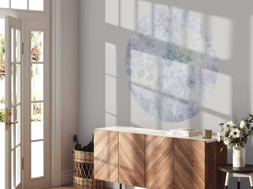 Jardin aquarelle violet