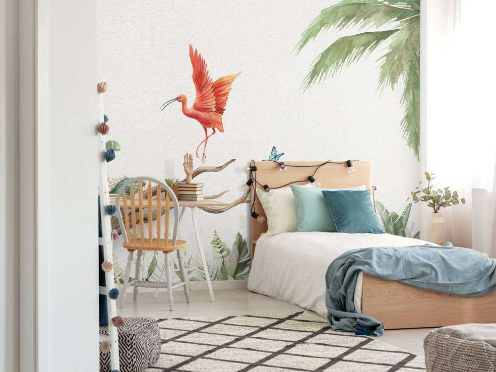 Branche avec des animaux de la jungle