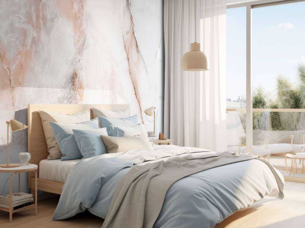 Marbre avec une teinte rose