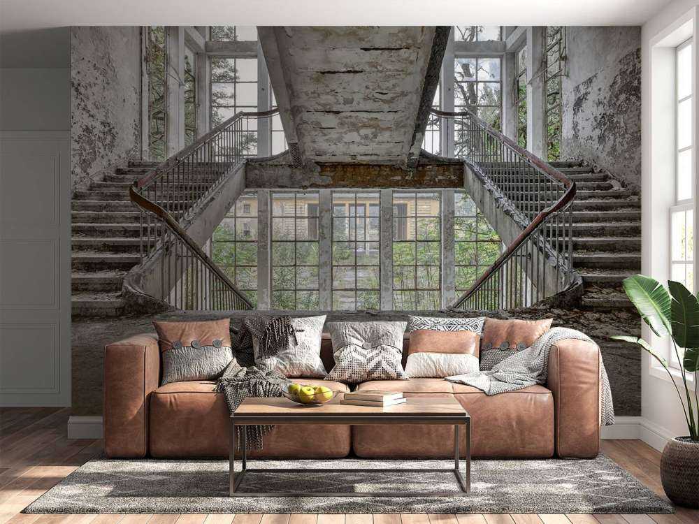 Cage d'escalier déserte