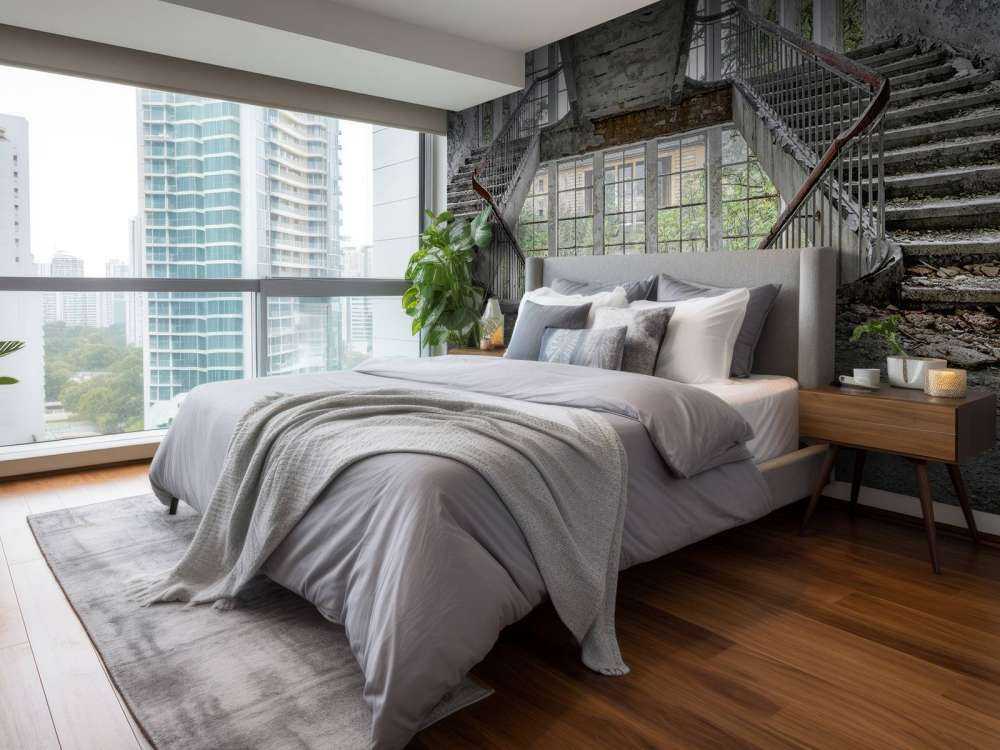 Cage d'escalier déserte