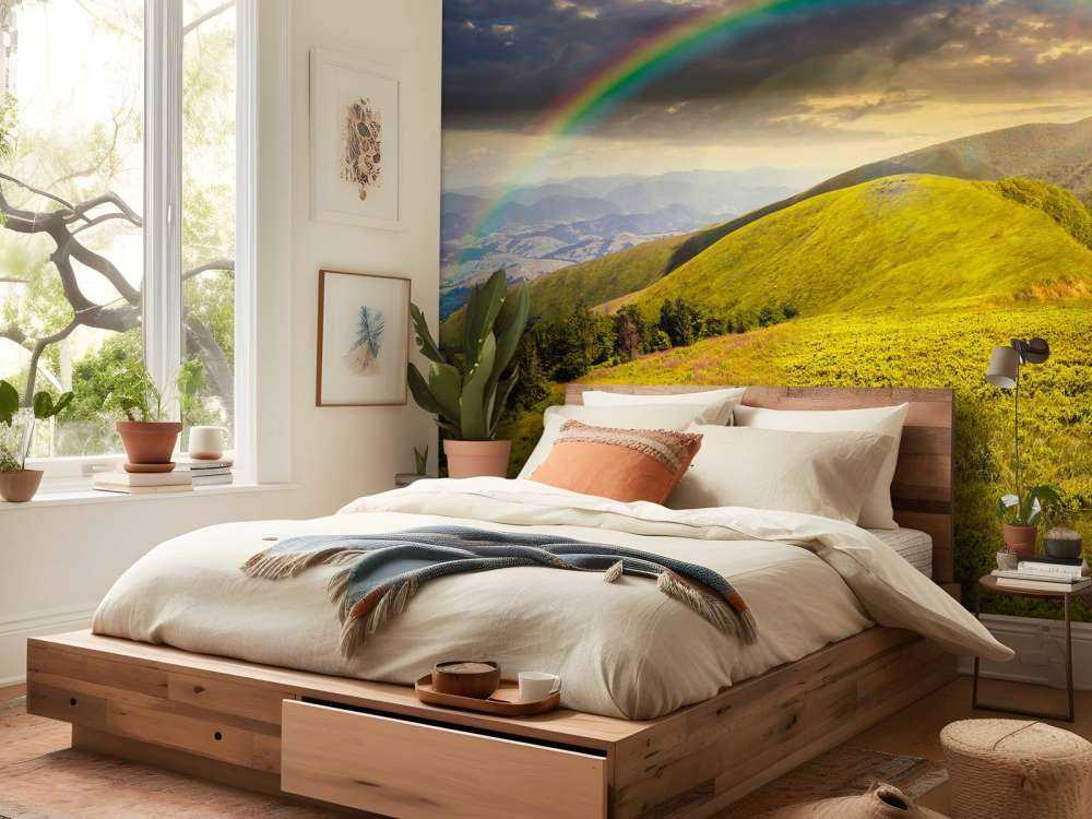 Montagnes au coucher du soleil