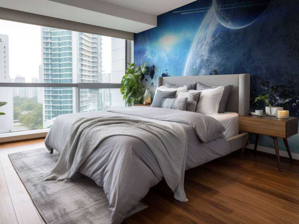 Lever de soleil dans l'espace