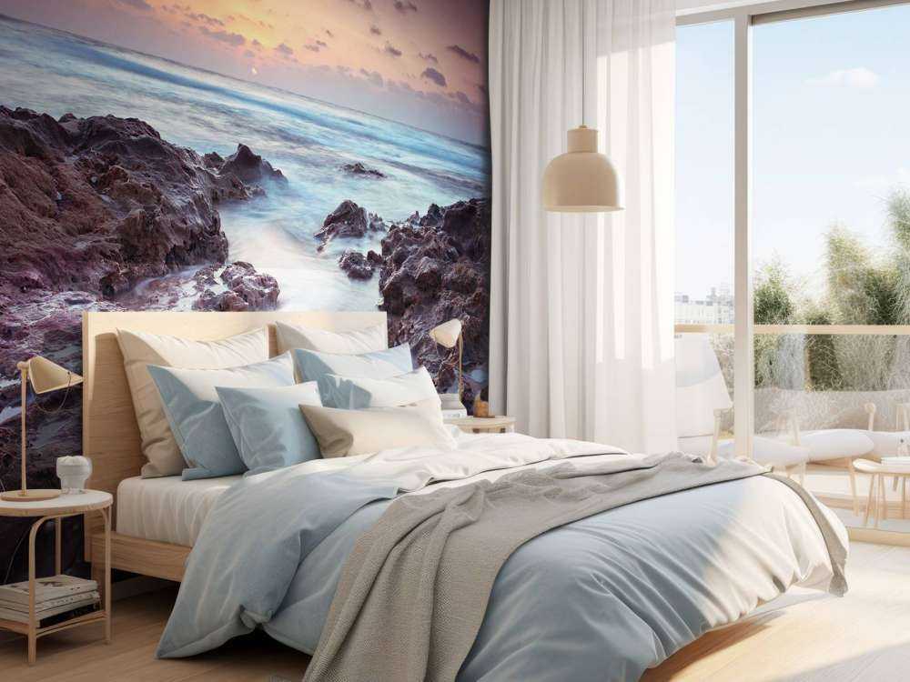 Coucher de soleil au bord de la mer
