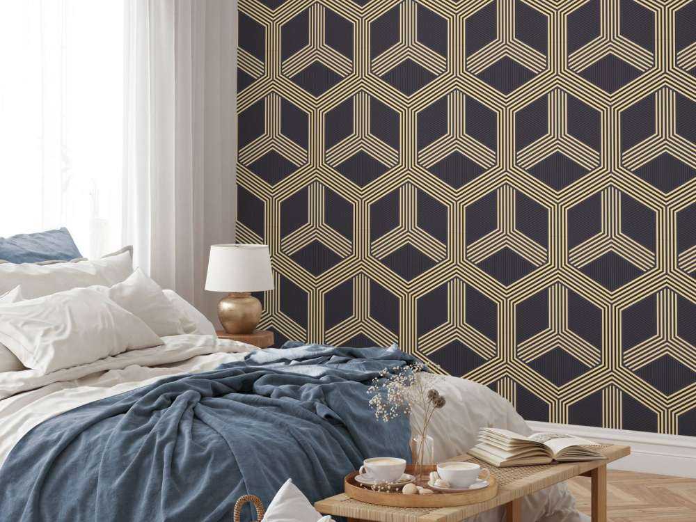 Motif d'illusion art déco