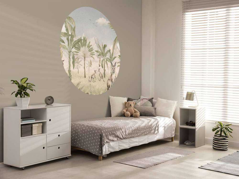 Paysage de kangourous