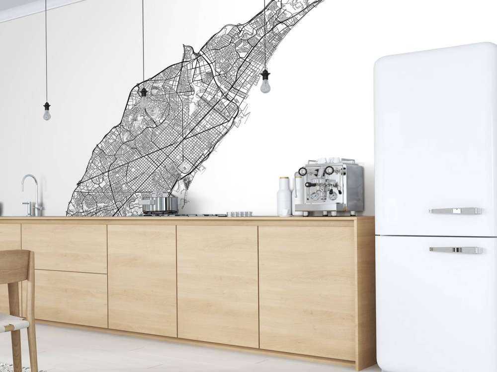 Plan de Barcelone, blanc