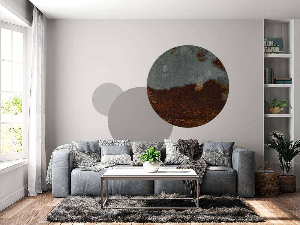 Structure rouillée métal