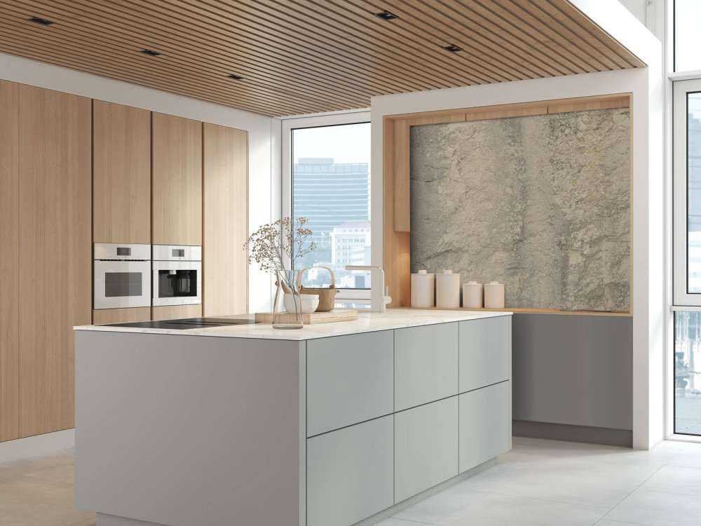 Mur de roche beige