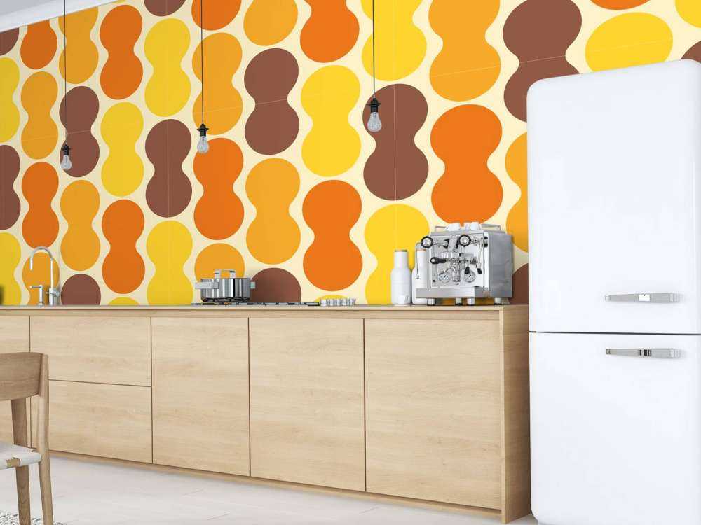 Motif de fleur rétro