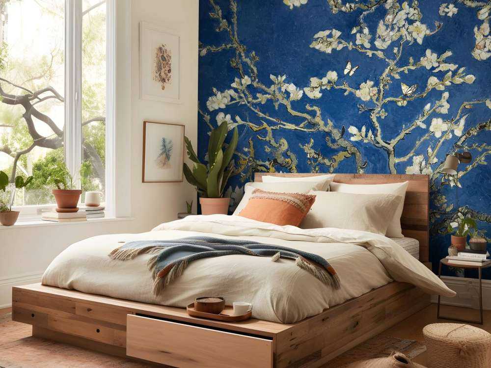 Fleur d'amandier dans la nuit