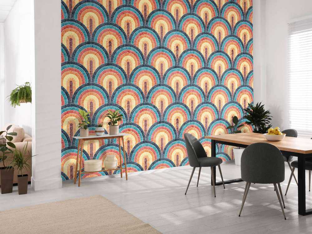 Imprimé bohème ondulé