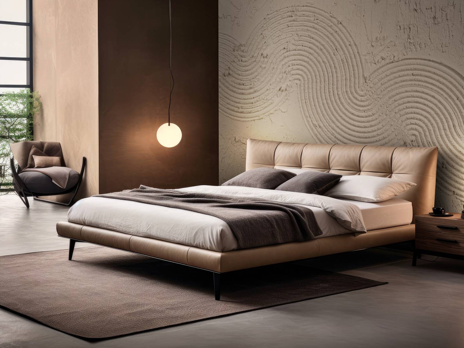 Texture Zen Garden en taupe
