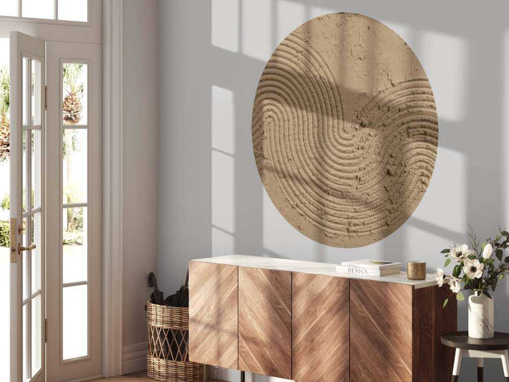 Structure Art en brun doré