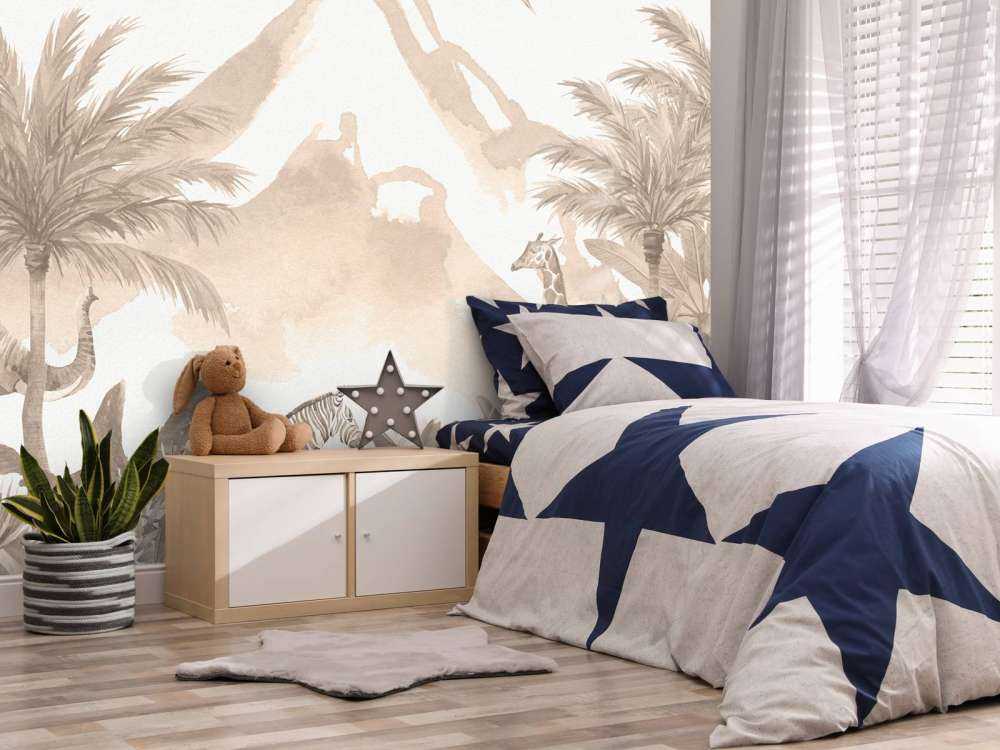 Animaux de la jungle en taupe