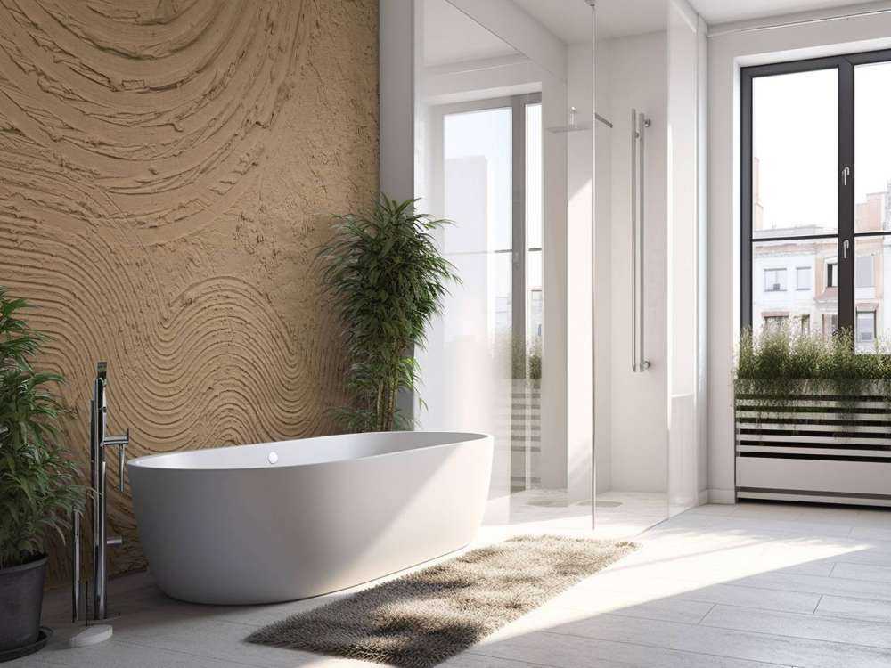 Formes et lignes organiques en brun doré