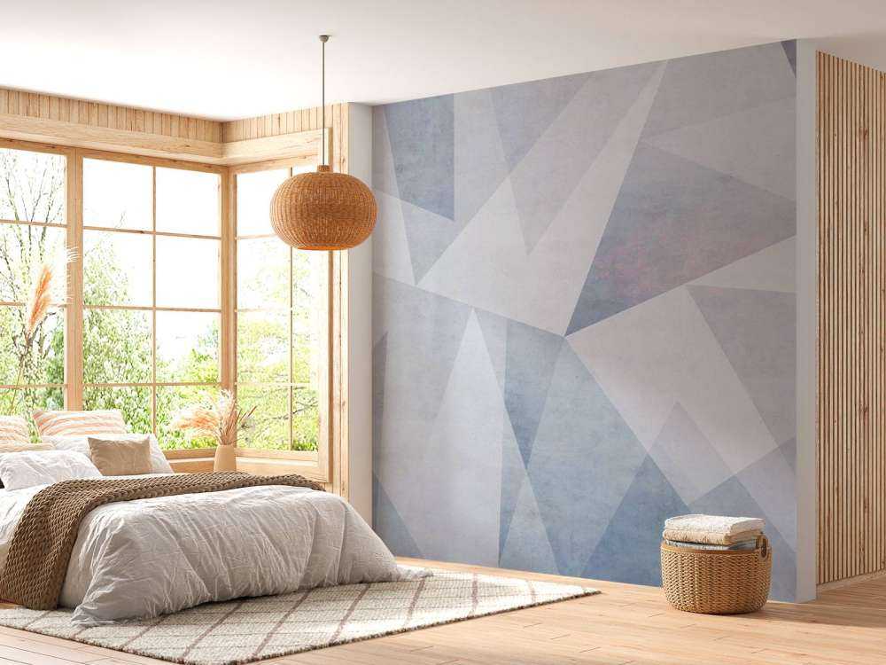 Géométrie glaciale dans une lumière pastel