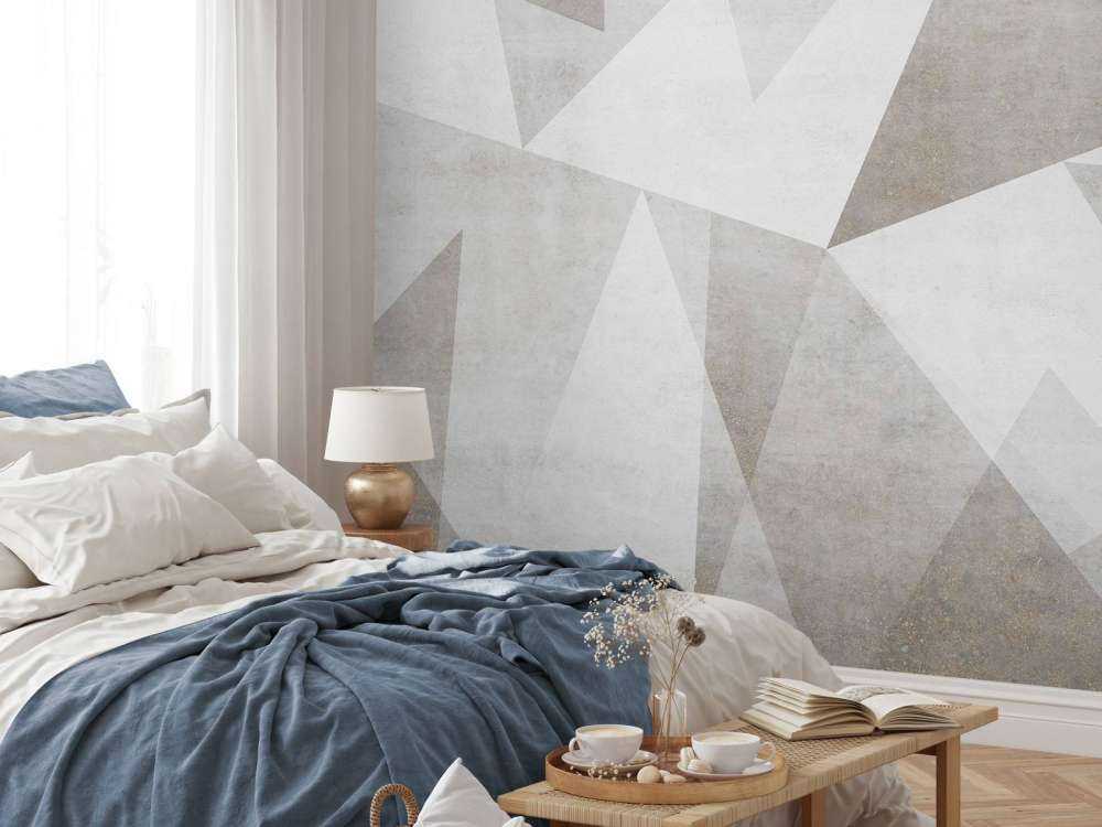 Jeu de lumière géométrique aspect béton