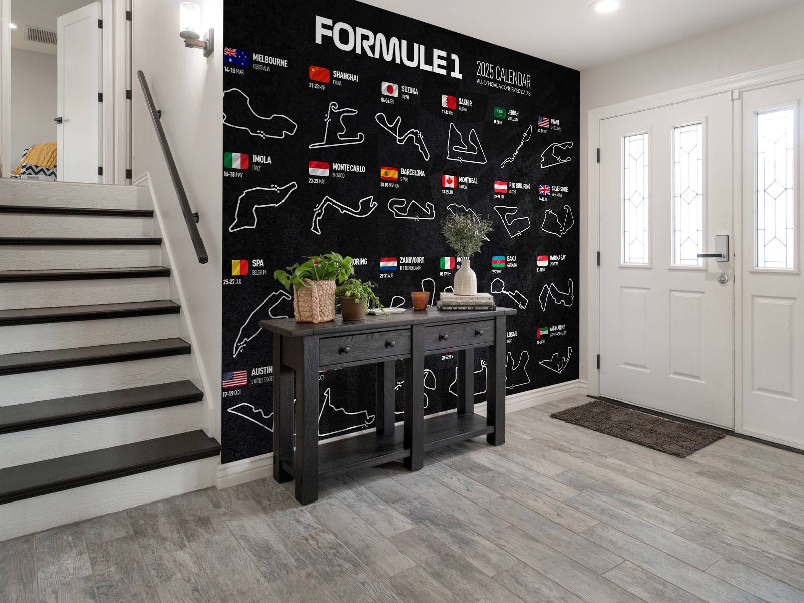 Formule 1 2025 - Carte des données
