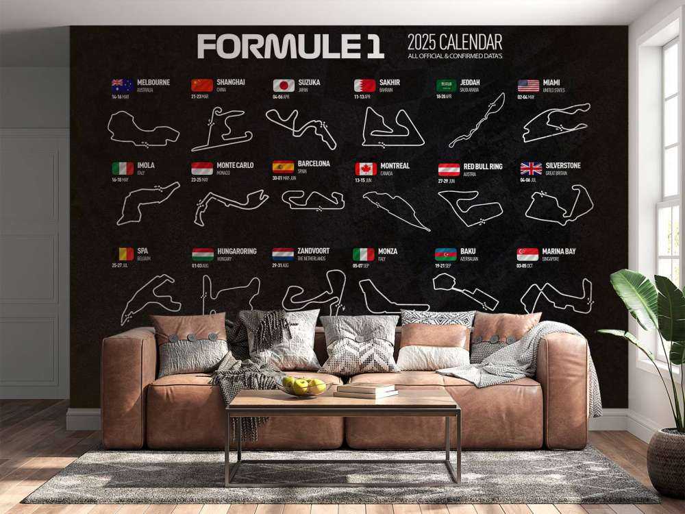 Formule 1 2025 - Carte des données