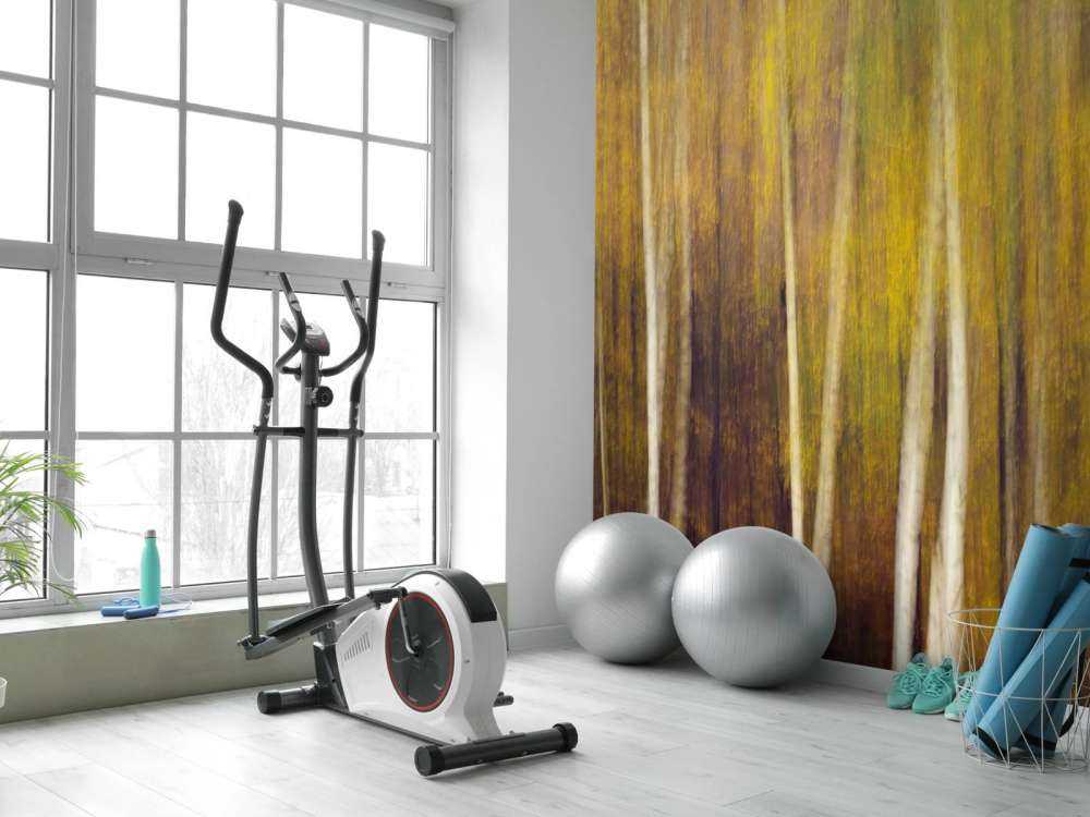 Forêt d'automne en mouvement