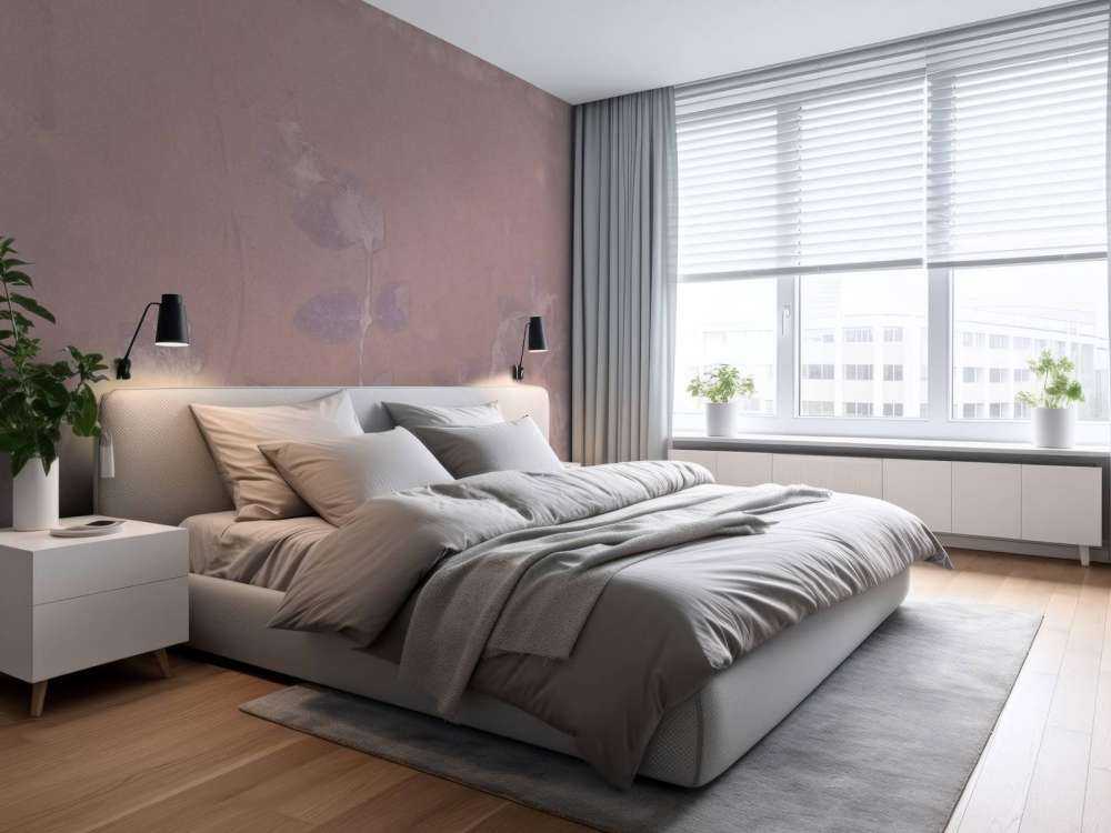 Géranium sauvage en neige - mauve