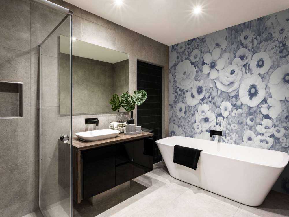 Poppy Tale Monochrome Bleu