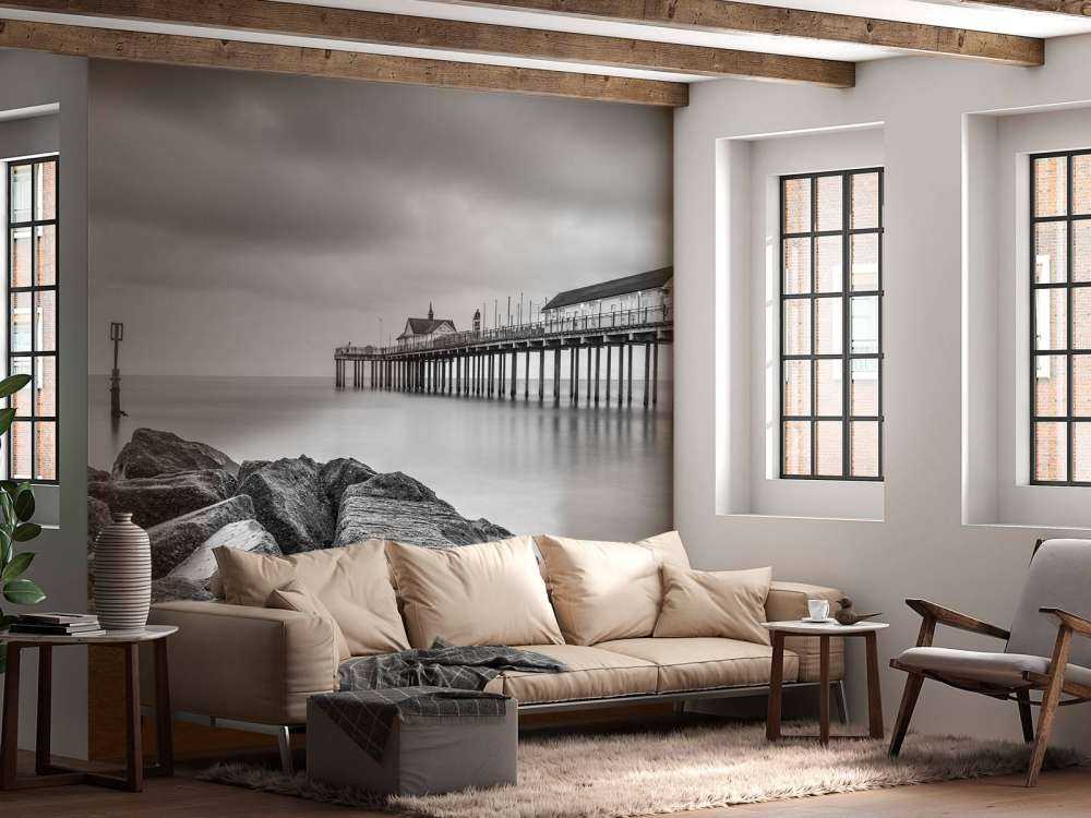 Jetée sur la plage de Southwold